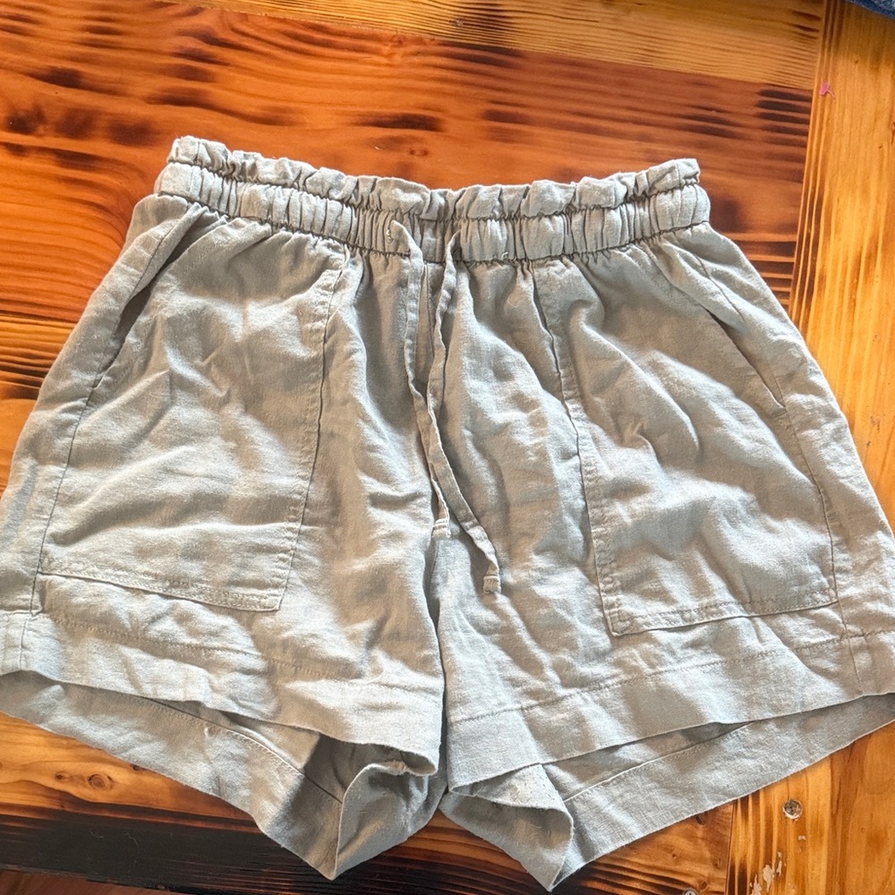 Sonoma Pale Blue Drawstring Elastic-Waist Athletic Shorts